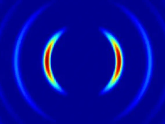 Imaging electron waves emanating from the atoms on attosecond timescale