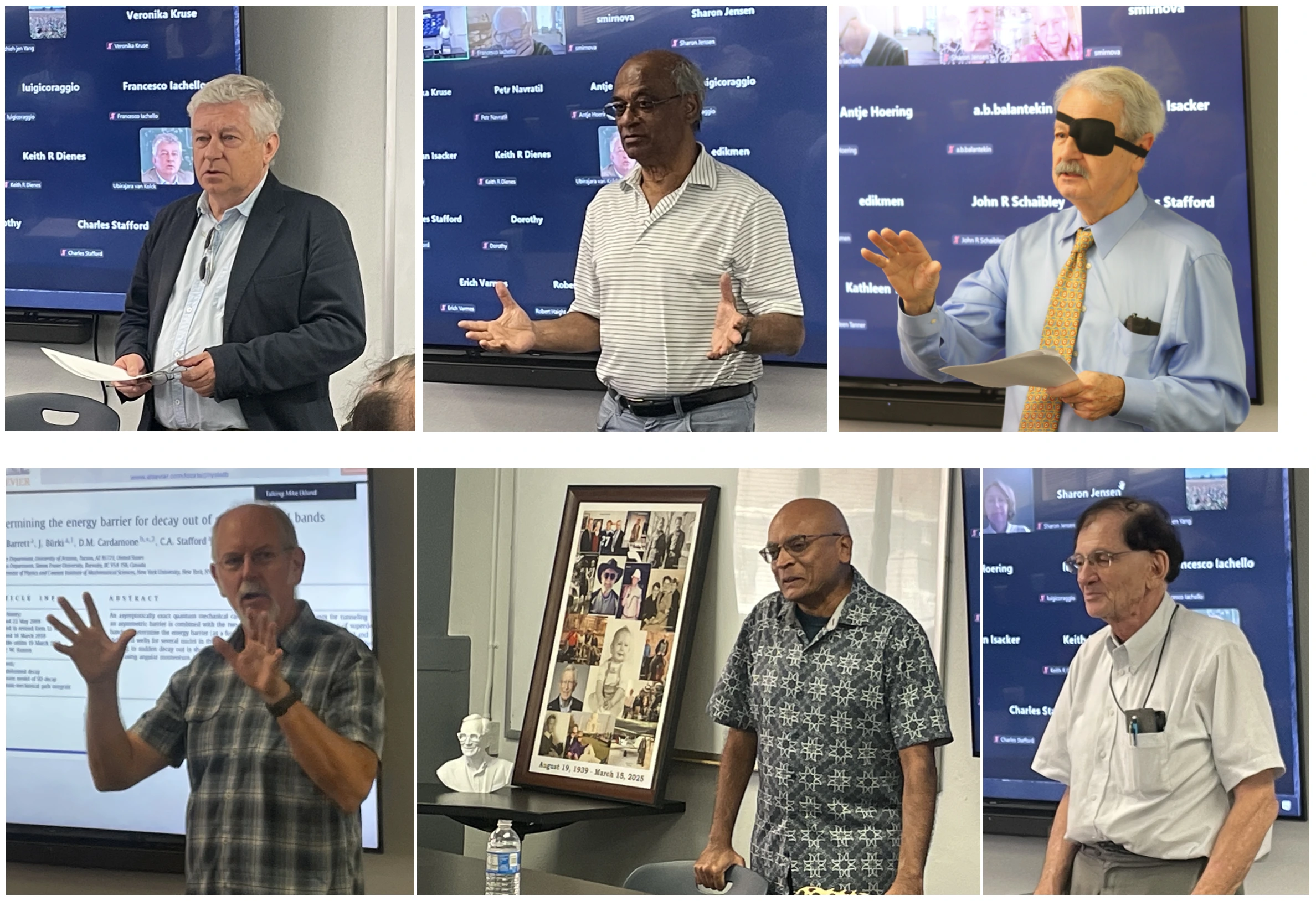 Participants and speakers at the Bruce Barrett Memorial Tribute